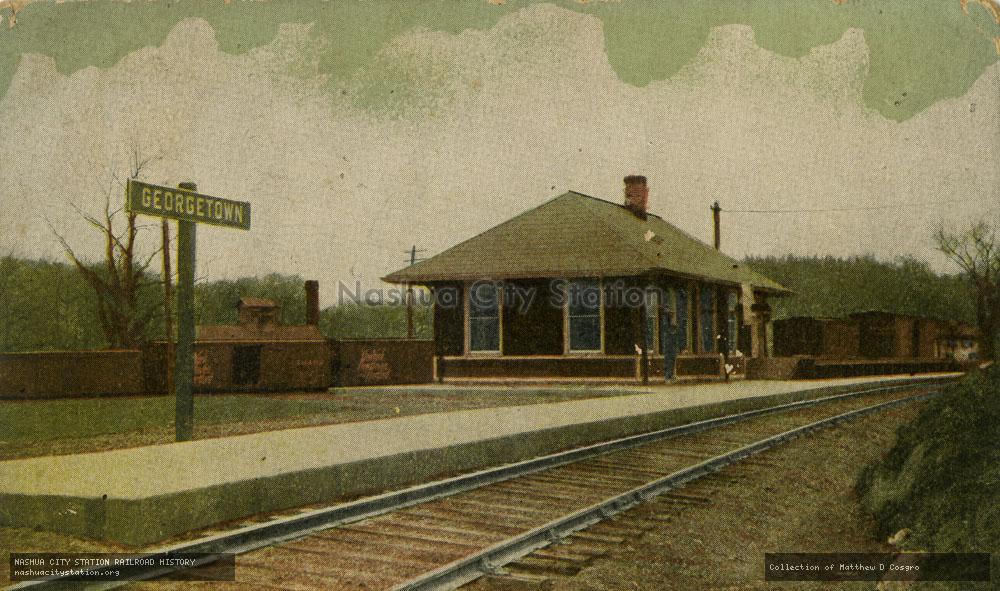 Postcard: Railroad Station, Georgetown, Connecticut